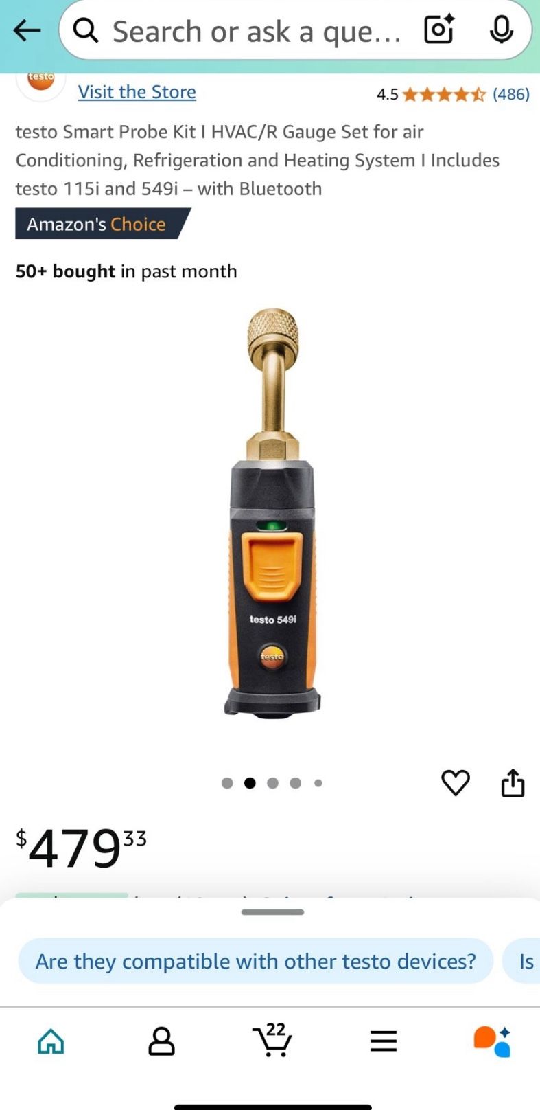 Testo HVAC Gauges Bluetooth