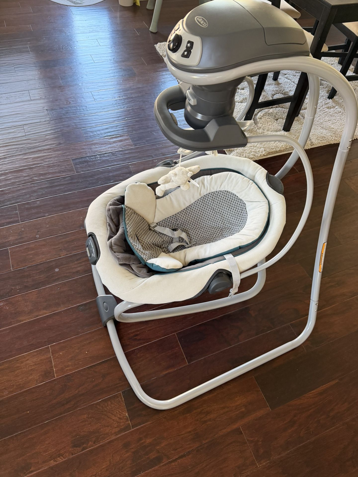 Graco DuetSoothe LX Infant Baby Swing And Rocker