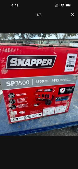 Brand new Snapper 3500SP gas Generator