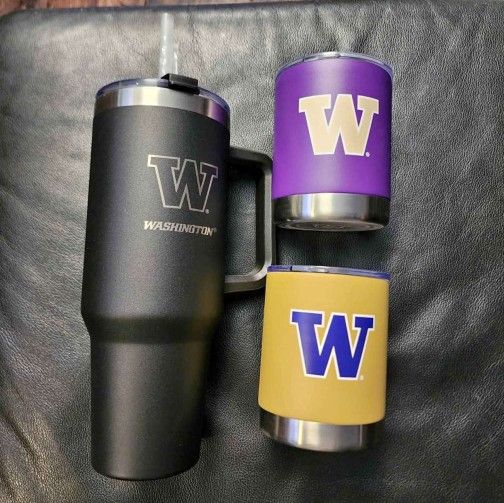 Set of 3 University of Washington Cups
