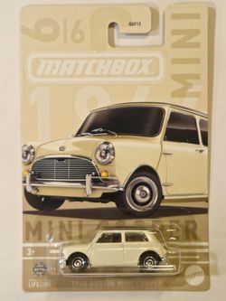 MATCHBOX # 6 OF 6 . AUSTIN SERIES . 1964 AUSTIN MINI COOPER .