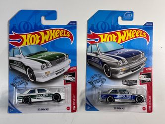 Hot Wheels '92 BMW M3 Polizei – Lot of 2
