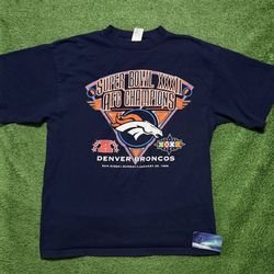  Vintage Broncos Super Bowl Shirt X-Large