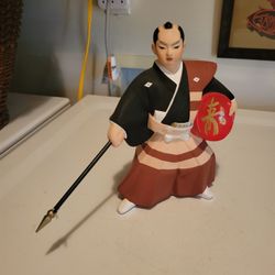 Vtg Japanese 9" Clay Samurai
Genuine Hakata Doll Association
Figurine Statue