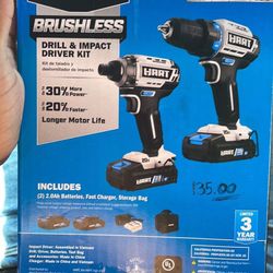 Hart Brushless Drills Kit