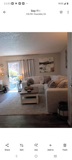 New sectional from bobs furniture