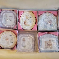Precious Moments Porcelain Velvet Bisque Plaques