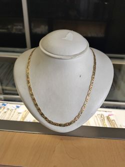 14k solid gold necklace 20.1 grams 24 Long layaway available 10% down if you interested please make sure you ask for Maribel thank you