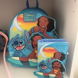 stitch backpack sets $120