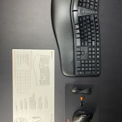 🖥 Meetion Ergonomic Keyboard & Mouse Set — Split Design, Rechargeable 🔋