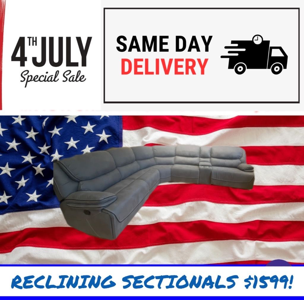 RECLINING SECTIONALS $1599