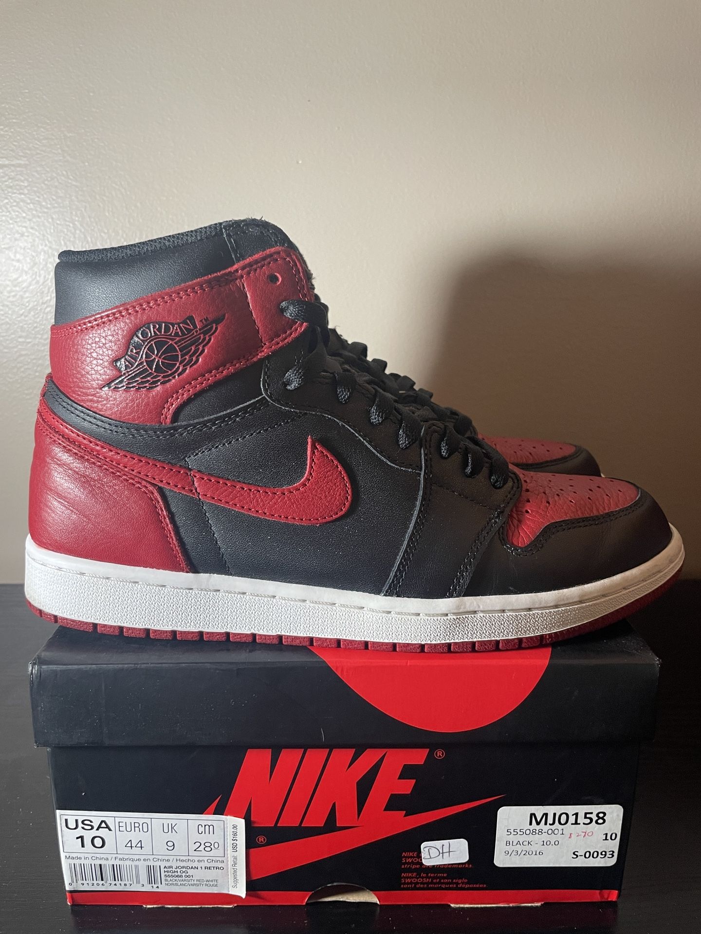 Banned 1s Jordan Size 10
