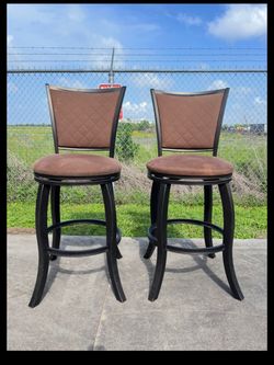 Set of 2 Swivel Bar Stools