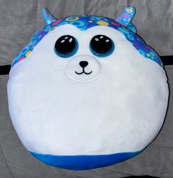Ty Squish-a-Boo 14-inch Helena Husky Unicorn - PERFECT CONDITION