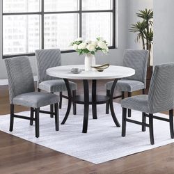 48" White Dining Table Set of 5 $119/5pcs