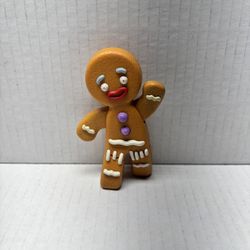 Shrek 2007 talking GINGY Gingerbread man figure toy mcdonalds HTF works