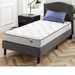 ZINUS. BRAND NEW  8 INCHES HYBRID SPRING TWIN MATTRESS.