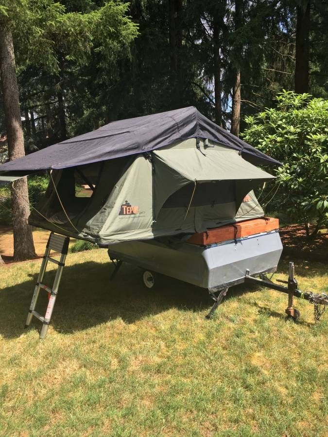 Vintage Apache Eagle Trailer with Tepui Rooftop Tent for Sale in ...