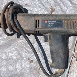 Power Tool - Black & Decker 3/4  Corded Power Drill 