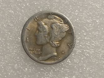 1916-D Mercury Dime Econumía Modern Restrike Token / Coin