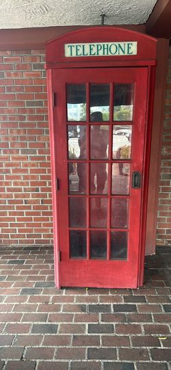 Vintage Red Style Telephone Booth
