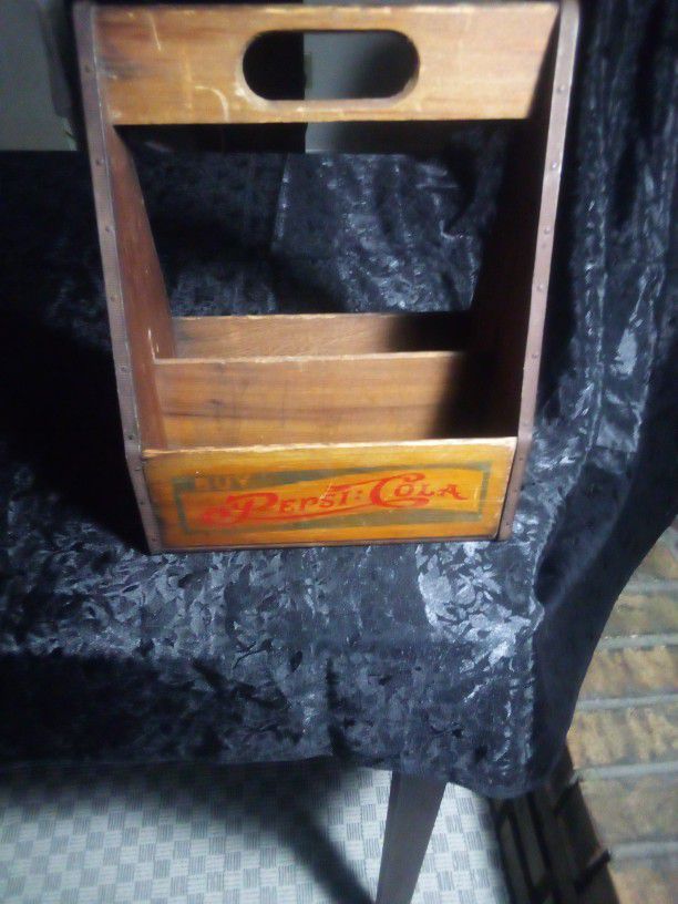 1950s Pepsi 6 Pack Carrier Wooden 
