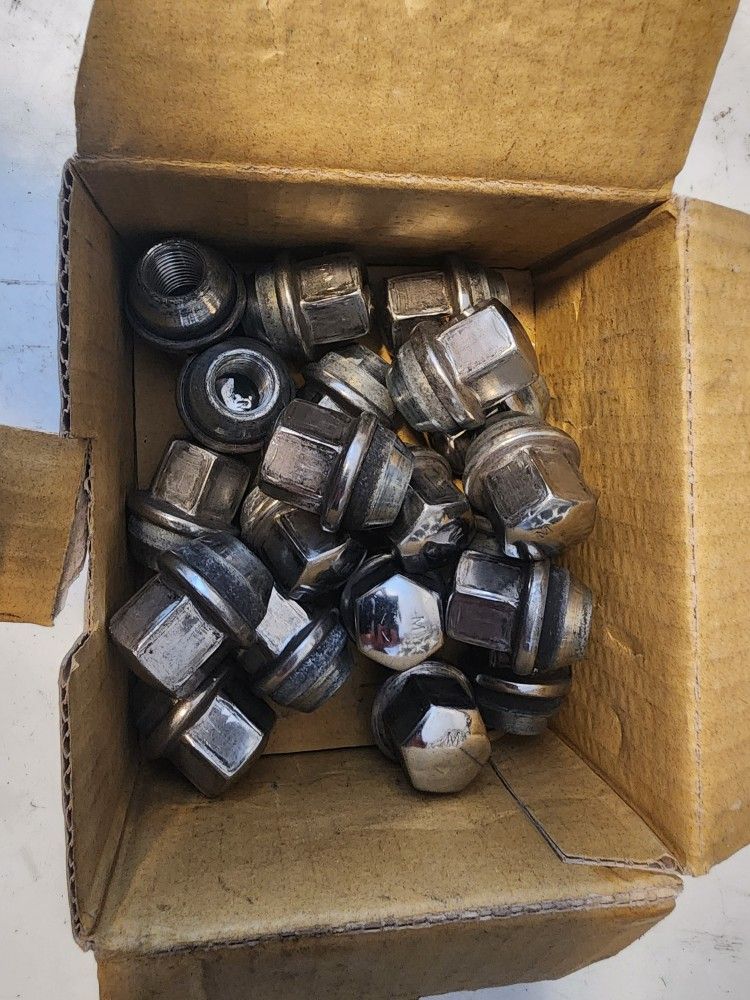 20 Chrome Lugs 14x1.5 1.62 13/16 Hex