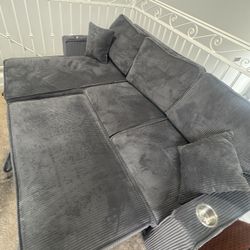 L Shape Love Seat Sofa With Storage 