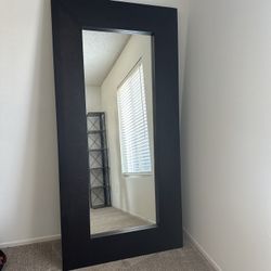 IKEA MALM full Length Mirror - Brown/Black