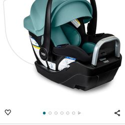 Britax Willow S Infant Car Seat with Alpine Base, ClickTight Technology, Rear Facing Car Seat- Jade