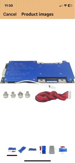 8s 100A DC24V BMS LiFePO4 Battery Balance Charge Board NTC Temperature Protection Equalizer