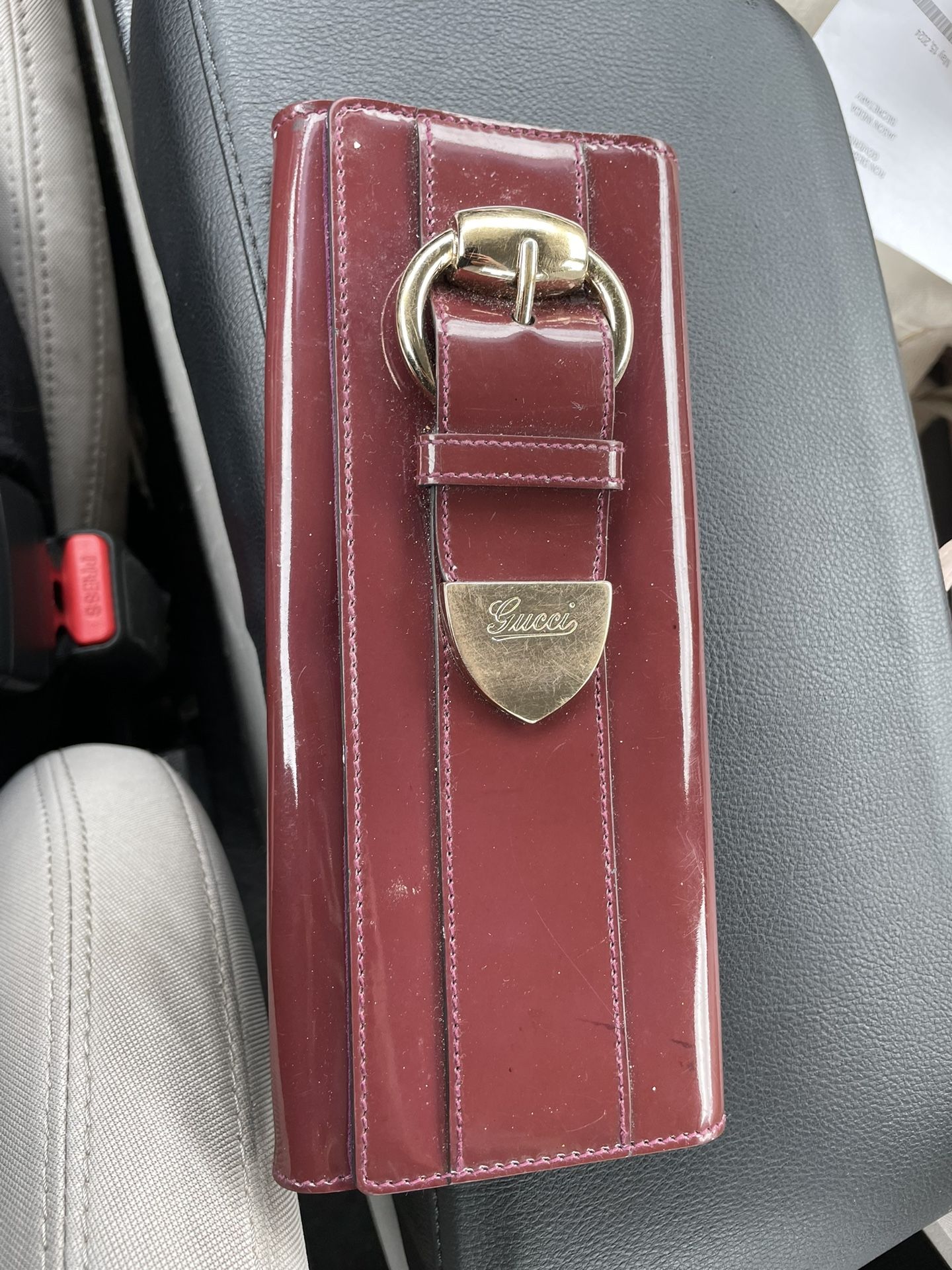 Gucci Vintage Perfect Condition Maroon Clutch 