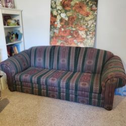 Southwestern Sofa Bed Couch..8ft Long..Good Condition!..Has Queen Size Foldout Bed Inside..Great Sofa!