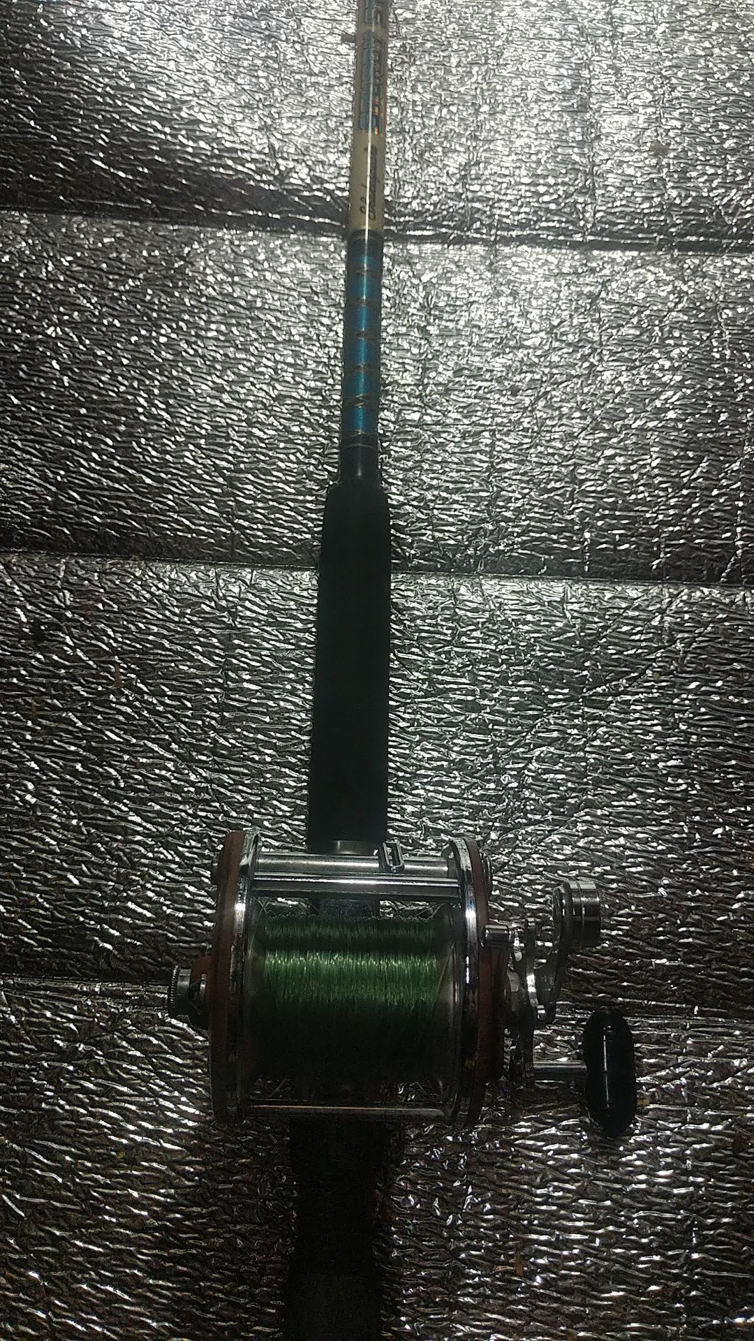 Shakespeare fishing pole with a penn reel