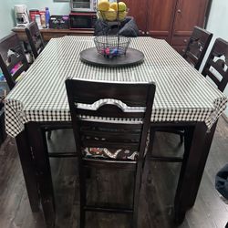 Dining Table With Six Chairs 