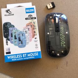 Optical slim fit transparent wireless Computer Mouse 🖱 