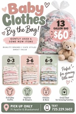 Baby Clothes Bundle – 13 Gallon Bag