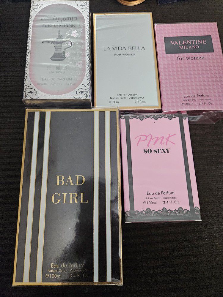 5 Women's Perfume Lot 100ml