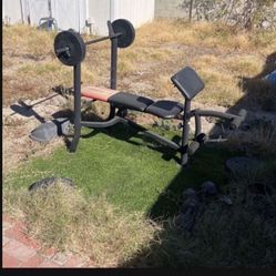 Weight Bench With Weights 