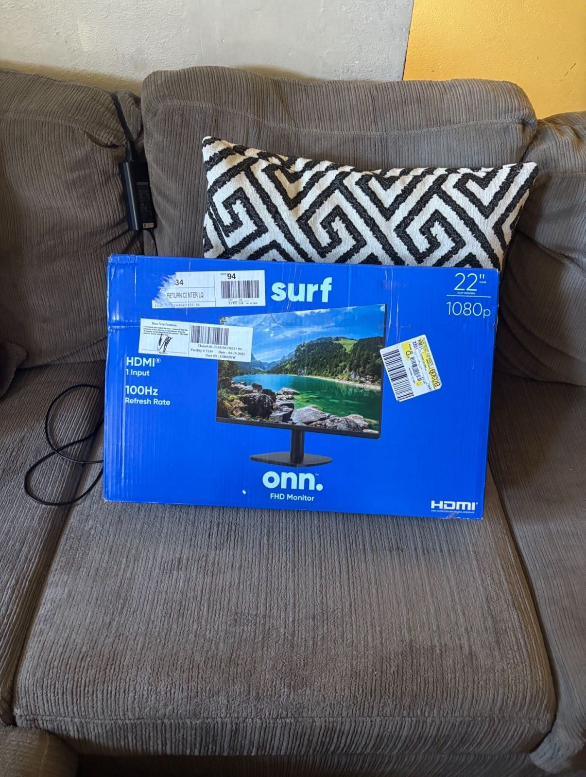Two 22β ONN Surf FHD Monitor β $60 Each(β Rarely Used With Box