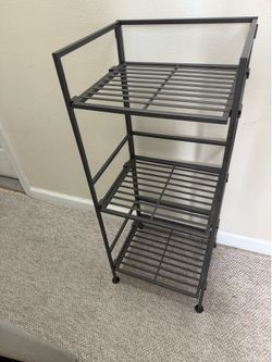 Metal 3 Tier Folding Shelf