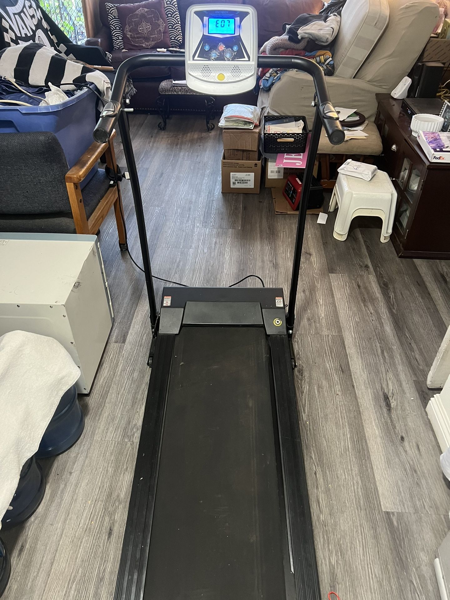 ANCHEER Treadmill for Home, Folding Treadmill with LED