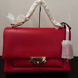 Cece Medium Shoulder Bag (Bright red) 