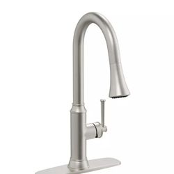 PROFLO PFXC5817 Lockmead 1.75 GPM 1 Hole Kitchen Faucet - Brushed Nickel