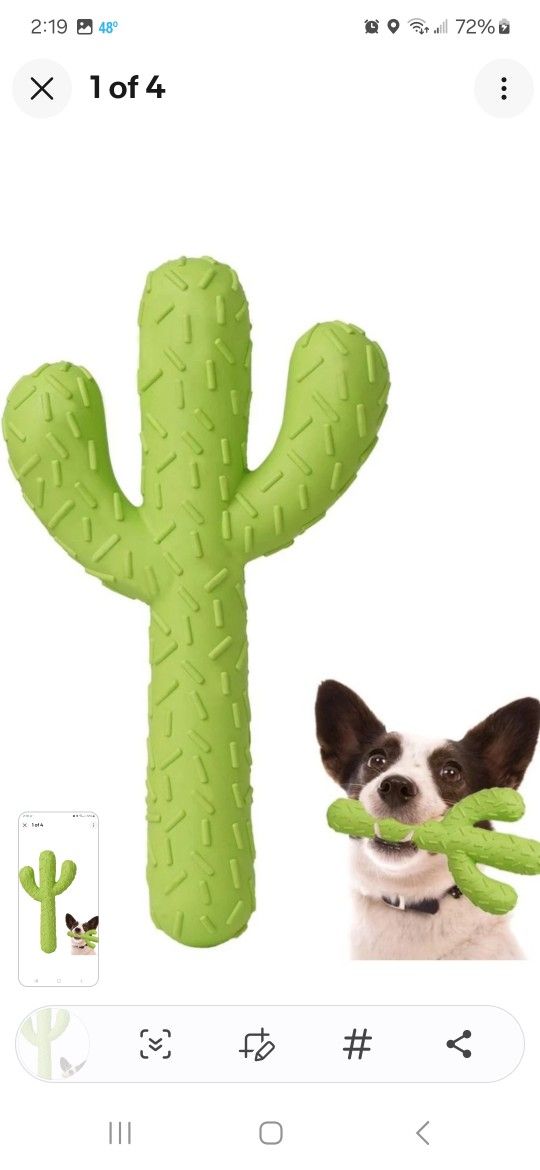 MewaJump Dog Chew Toys Tough Rubber Dog Toys for Aggressive Chewers