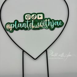 Large Metal Plant Trellis Heart 