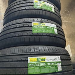 4 New Tires 235/55/19 Tbb Installation And Balancing 