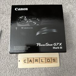 Canon G7X Mark III Silver