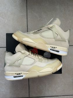 Off White Jordan 4 Sail SIZE 14 MENS / 15.5 WOMENS