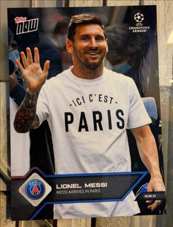 Messi Arrives to PSG Topps now